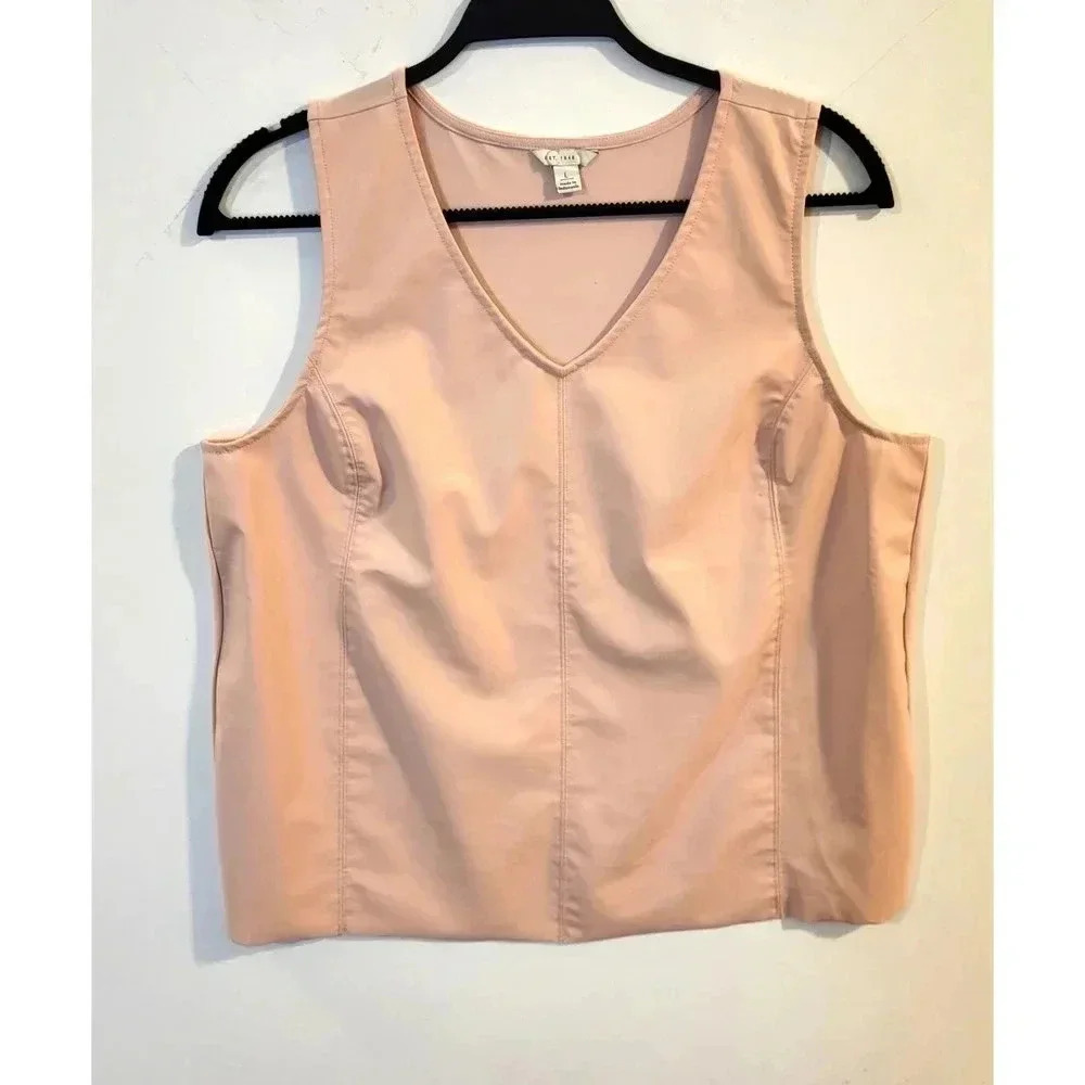 Est 1946 Pink Faux Leather Top